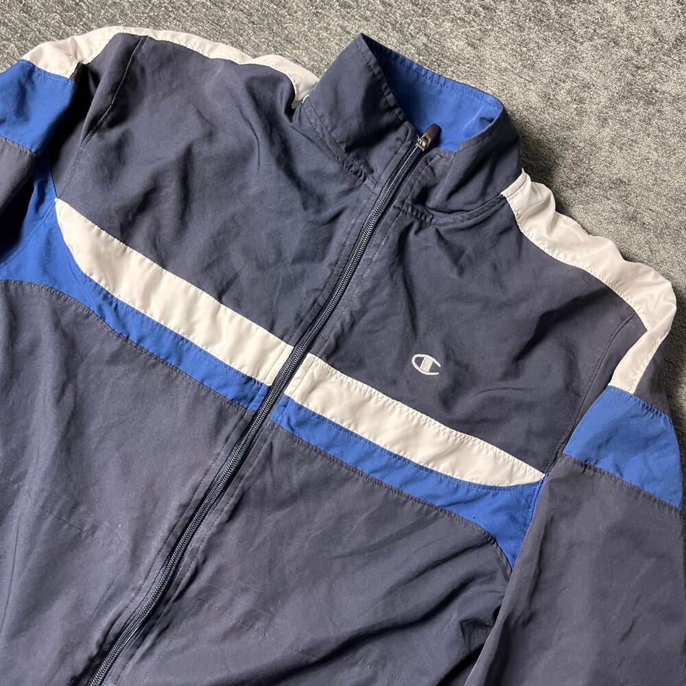 Champion Men's Blue and Navy Jacket